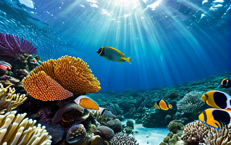 제다의 홍해 연안과 다이빙 스팟 - **Image Prompt 1: The Red Sea's Pristine Underwater Kaleidoscope**
    A breathtaking underwater sce...