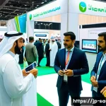 사우디아라비아 무역 박람회 정보 - A bustling international trade expo in Saudi Arabia showcasing diverse industries such as renewable ...